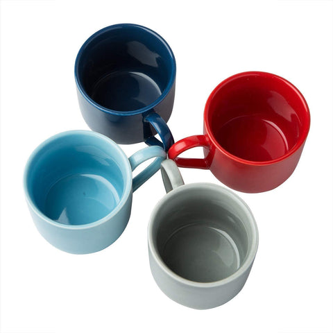 4oz. Espresso Cups Set of 4 With Matching Saucers