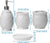 Designer 4-Piece Bathroom Accessory Set - Fluid stone design
