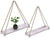 Rustic Set of 2 Wooden Floating Shelves with String