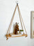 Comfify Modern Set of 2 Wooden Floating Shelves with String