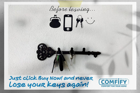Comfify Decorative Wall Mounted Key Holder