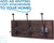 Rustic Wall Mounted Coat Rack with 3 Sturdy Hooks – Set of 2