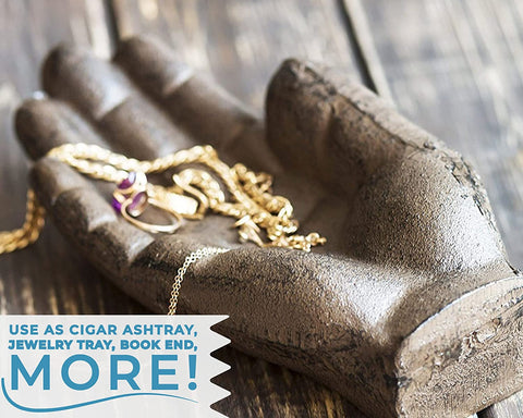 Cigar Ashtray - Cast Iron Hand Antique Ashtray