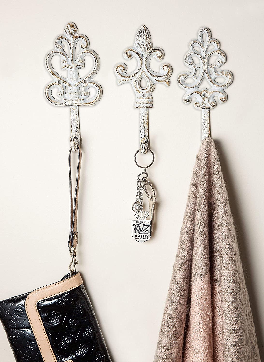 Shabby Chic Cast Iron Decorative Wall Hooks– Comfify
