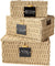 Wicker Storage Baskets for Organizing your Living-room, Bathroom and More - Set of 3