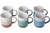 Ceramic Rustic Mugs - 16 oz - Set of 6 - Multicolor Farmhouse
