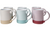 Ceramic Rustic Mugs - 14 oz - Set of 6 - Multicolor Farmhouse