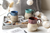 Ceramic Rustic Mugs- 16 oz - Set of 6 - Multicolor Farmhouse