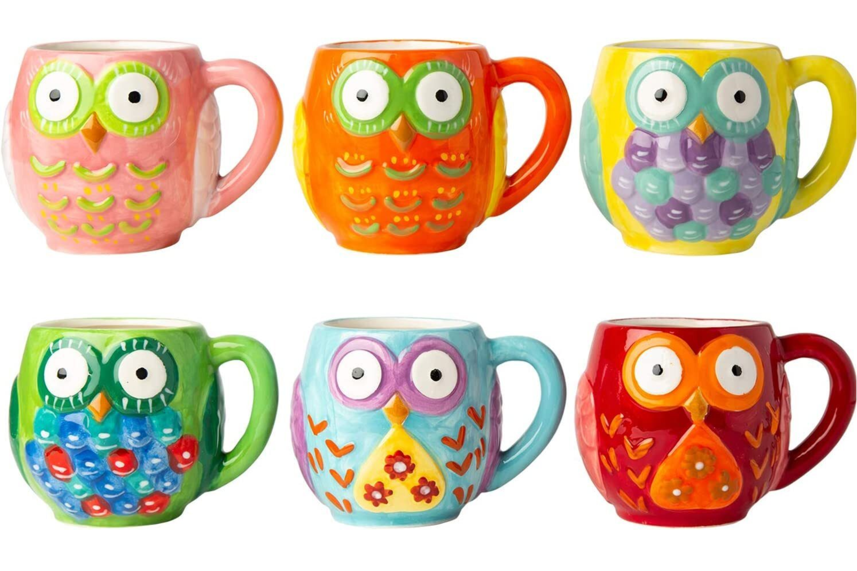 Ceramic Owls Mug Set of 6 - Novelty Coffee Mugs for made of, Chip-free  Ceramic - Cute Gifts for Owl …See more Ceramic Owls Mug Set of 6 - Novelty