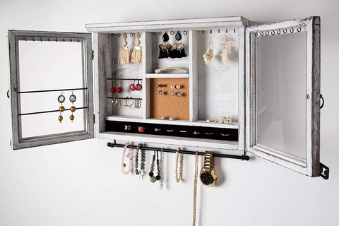 Cabinet Jewelry Organizer – Wall Mounted Jewelry Holder