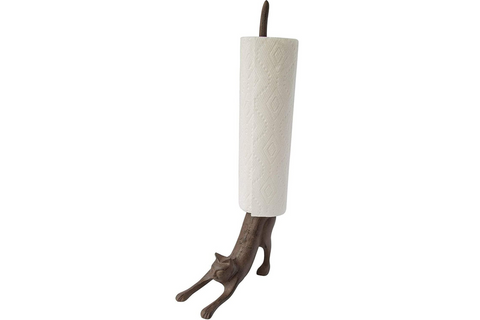 Yoga Cat Decorative Paper Towel Holder or Toilet Paper Holder