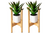2 Pack Bamboo Flower Pot Stands –15 to 30in