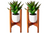 2 Pack Bamboo Flower Pot Stands –15 to 30in