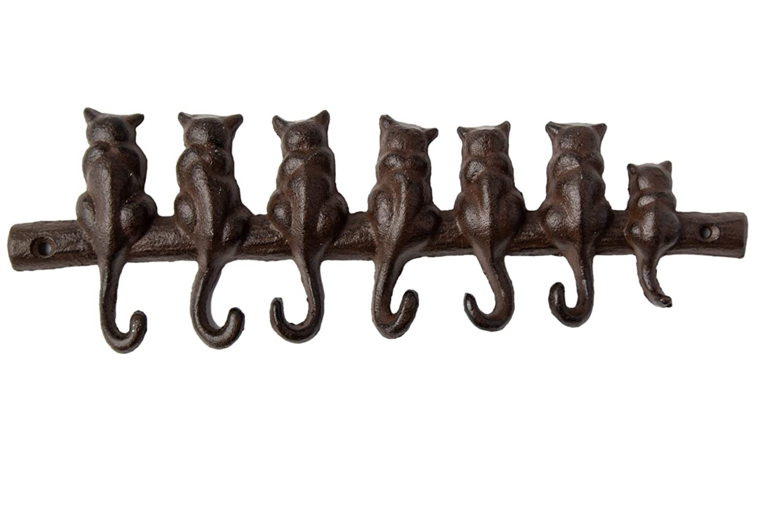 Cast Iron Birds On Branch Hanger with 6 Hooks