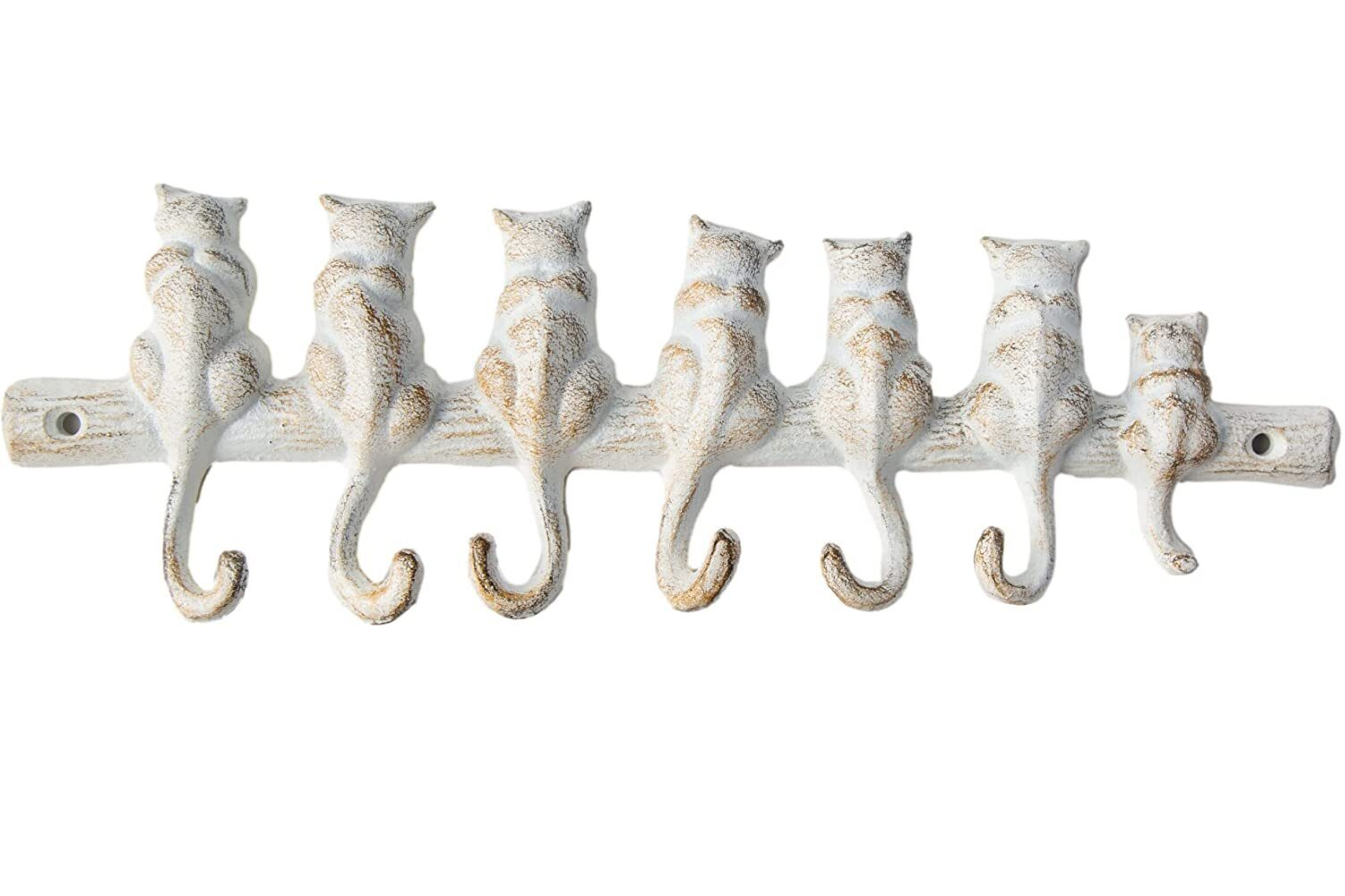 Comfify Decorative Fish Bones Wall Mounted Towel Rack Stylish Cast