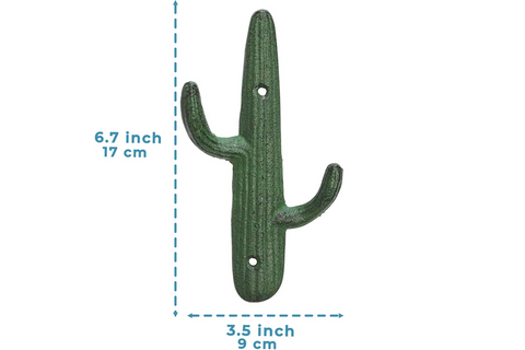 Cast Iron Cactus Coat Hooks