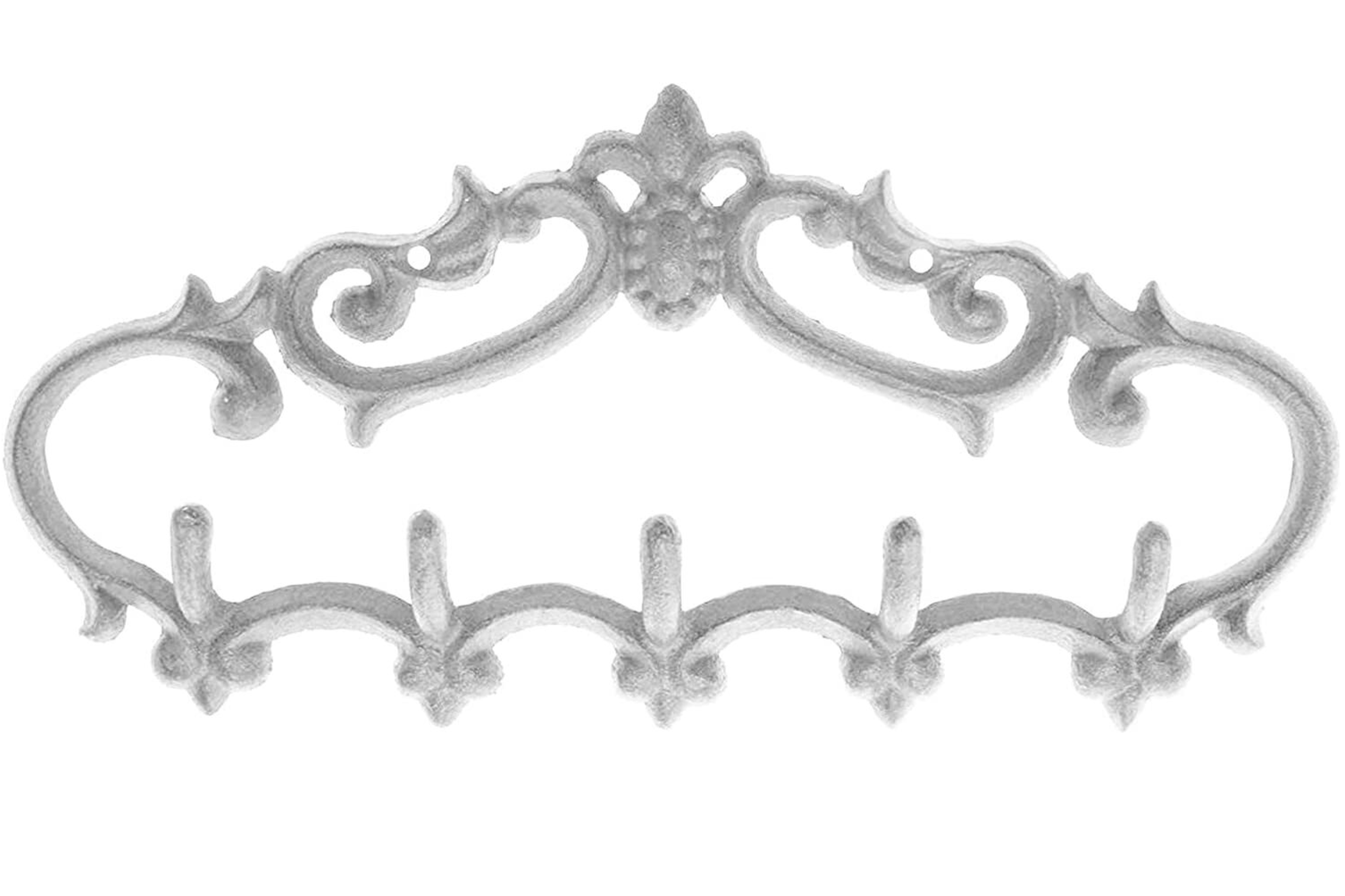 Comfify Cast Iron Vintage Double Wall Hook | Decorative Wall Mounted Coat Hanger | with Screws and Anchors - Set of 2