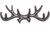 Vintage Cast Iron Deer Antlers Wall Hooks